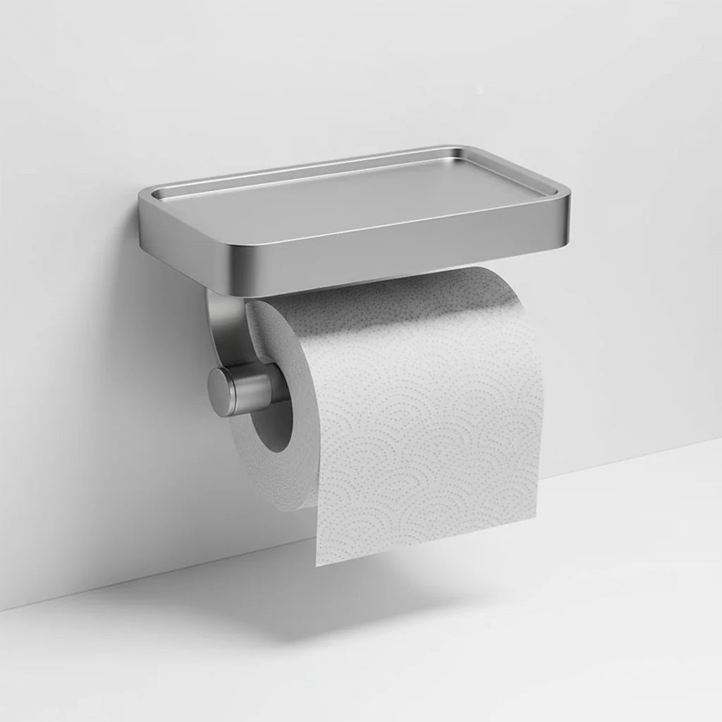 Wall-Mounted Toilet Paper Holder - Rolldock