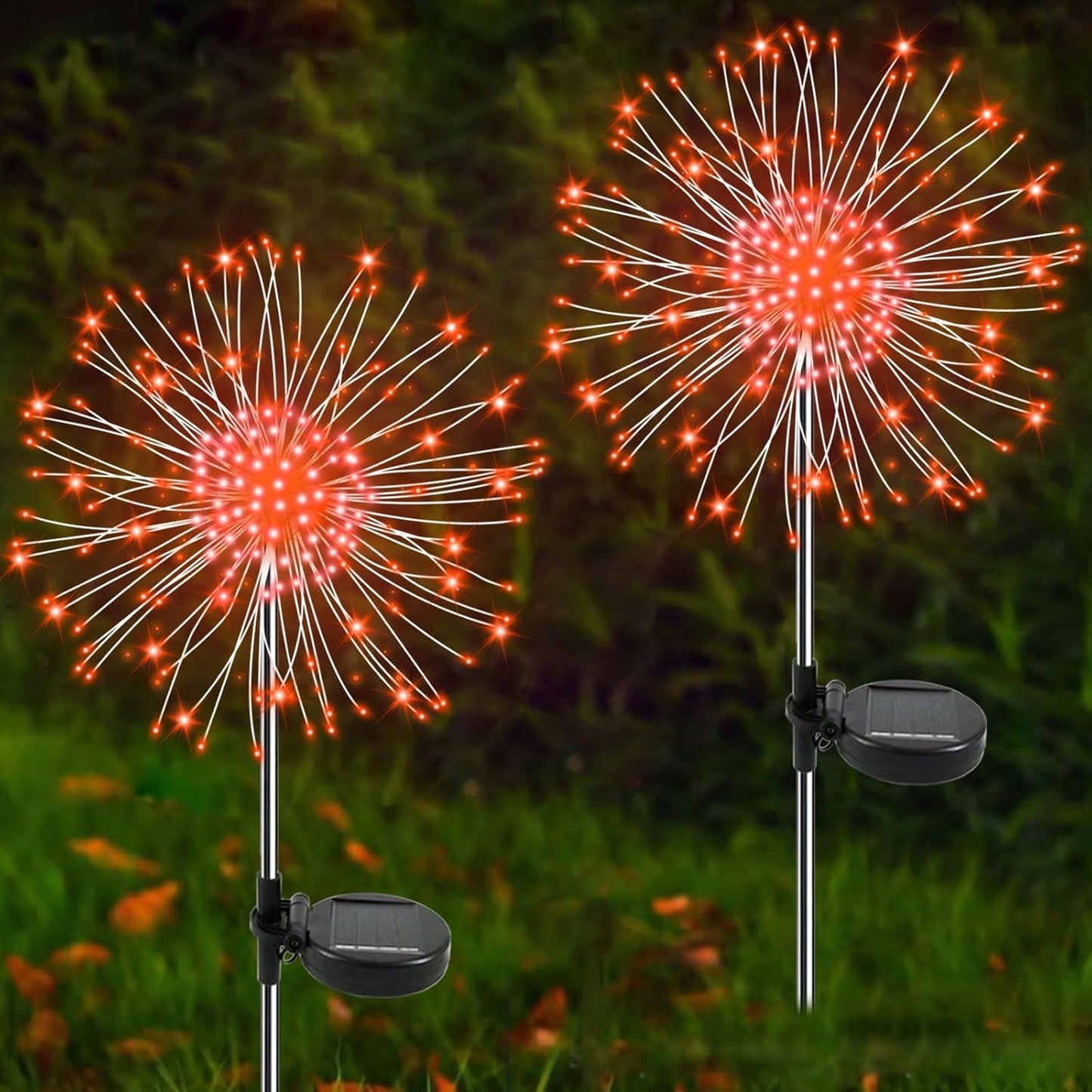 Solar firework starburst light, full lifestyle scene