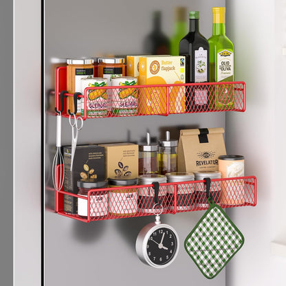 Magnetic spice rack shelf, 10-piece set option