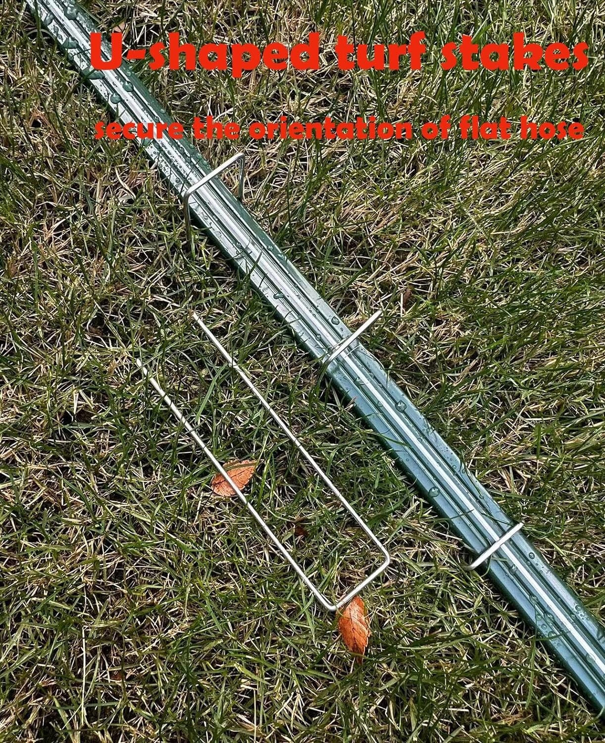 25 FT Flat Sprinkler Hose for Lawn Watering Garden Soaker Hose with Holes New