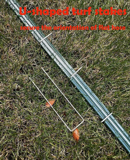 25 FT Flat Sprinkler Hose for Lawn Watering Garden Soaker Hose with Holes New