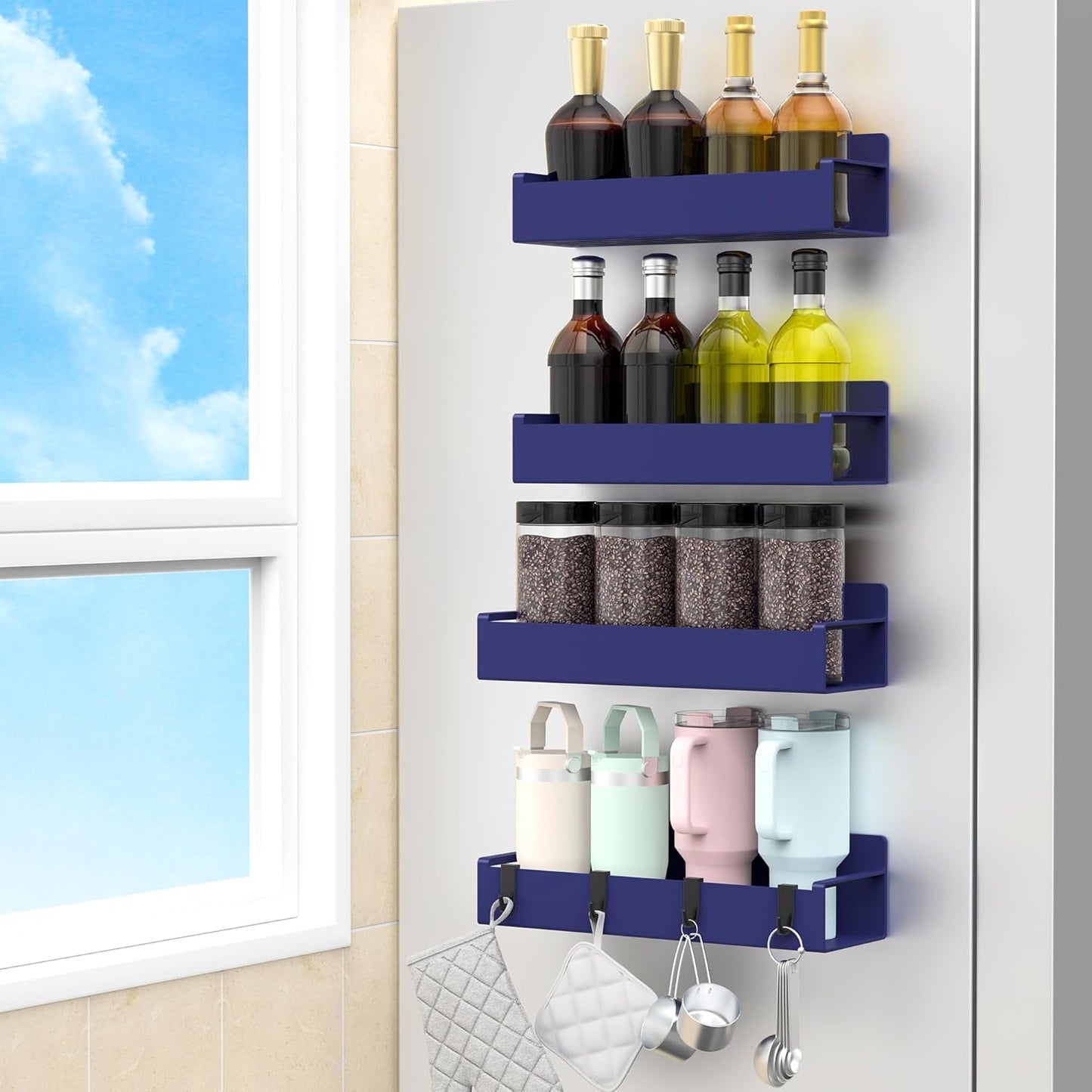 Magnetic fridge spice rack, packaging