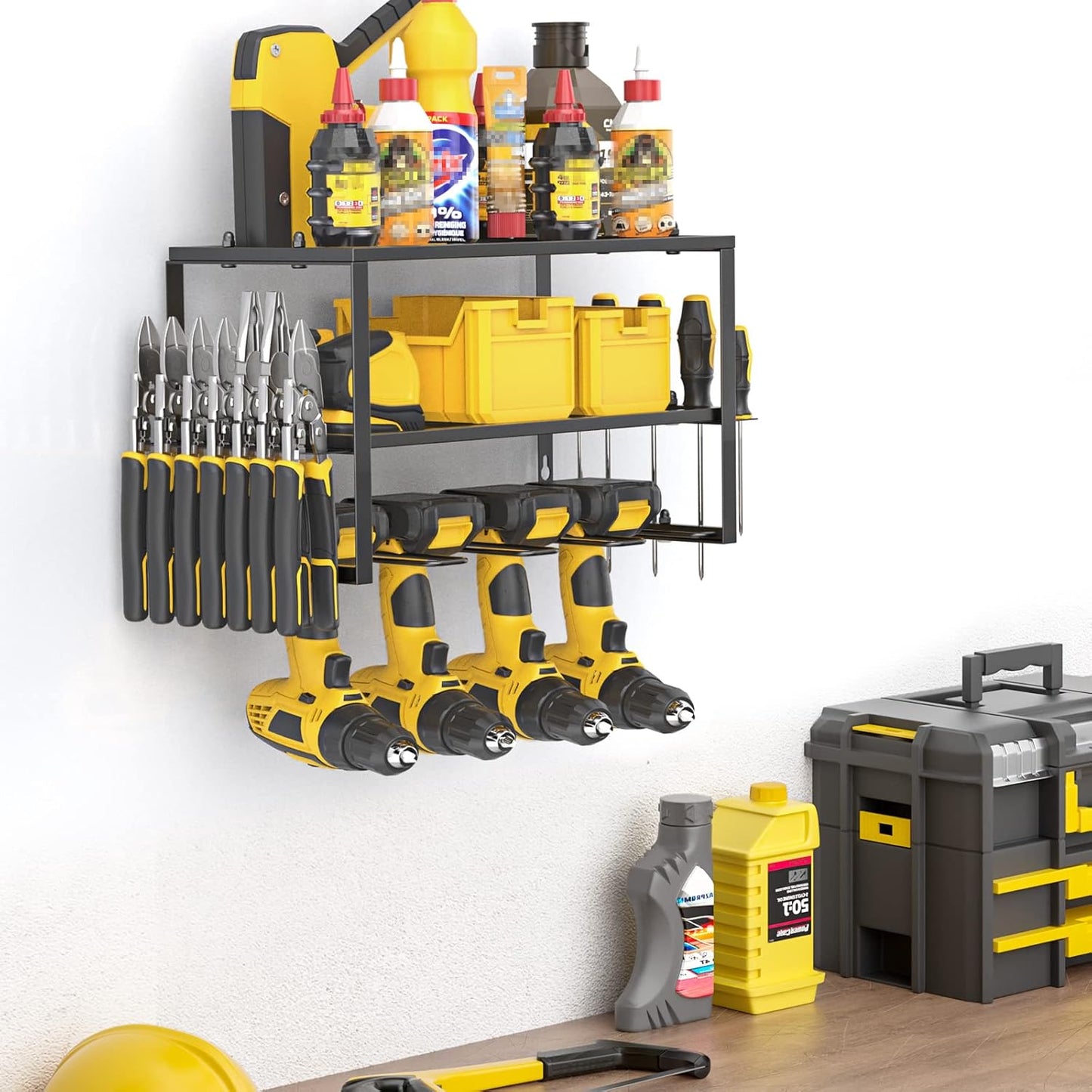 Power Tool Organizer- Power Drill Tool Holder- Heavy Duty Tool Shelf & 1 Pack 3