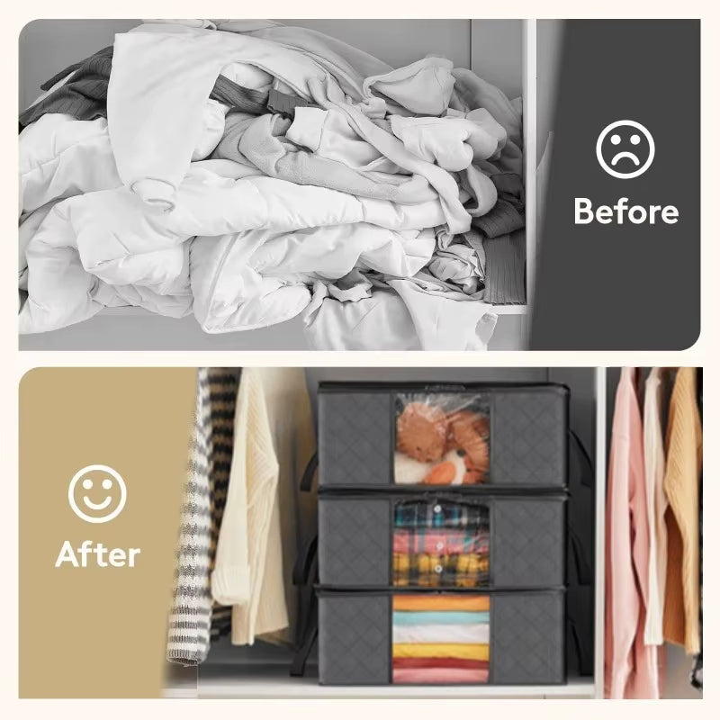 Closet Clothes Organizers Storages Clothes Storage Blanket Storage Foldable Storages Comforter Bag Wardrobe Organizer Clothes