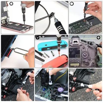 115 in 1 Multifunctional Precision Screwdriver Repair Tool Sets Magnetic Phillips Torx Screw Driver Bits for Iphone Watch Glass