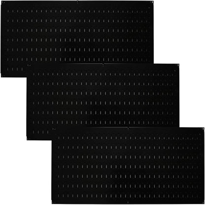 Wall Control Pegboard Value Pack - (3) Pack of Wall Control 16-Inch Tall X 32-Inch Wide Horizontal Metal Wallboards for Home & Garage Tool Storage Organization (Beige Pegboard)
