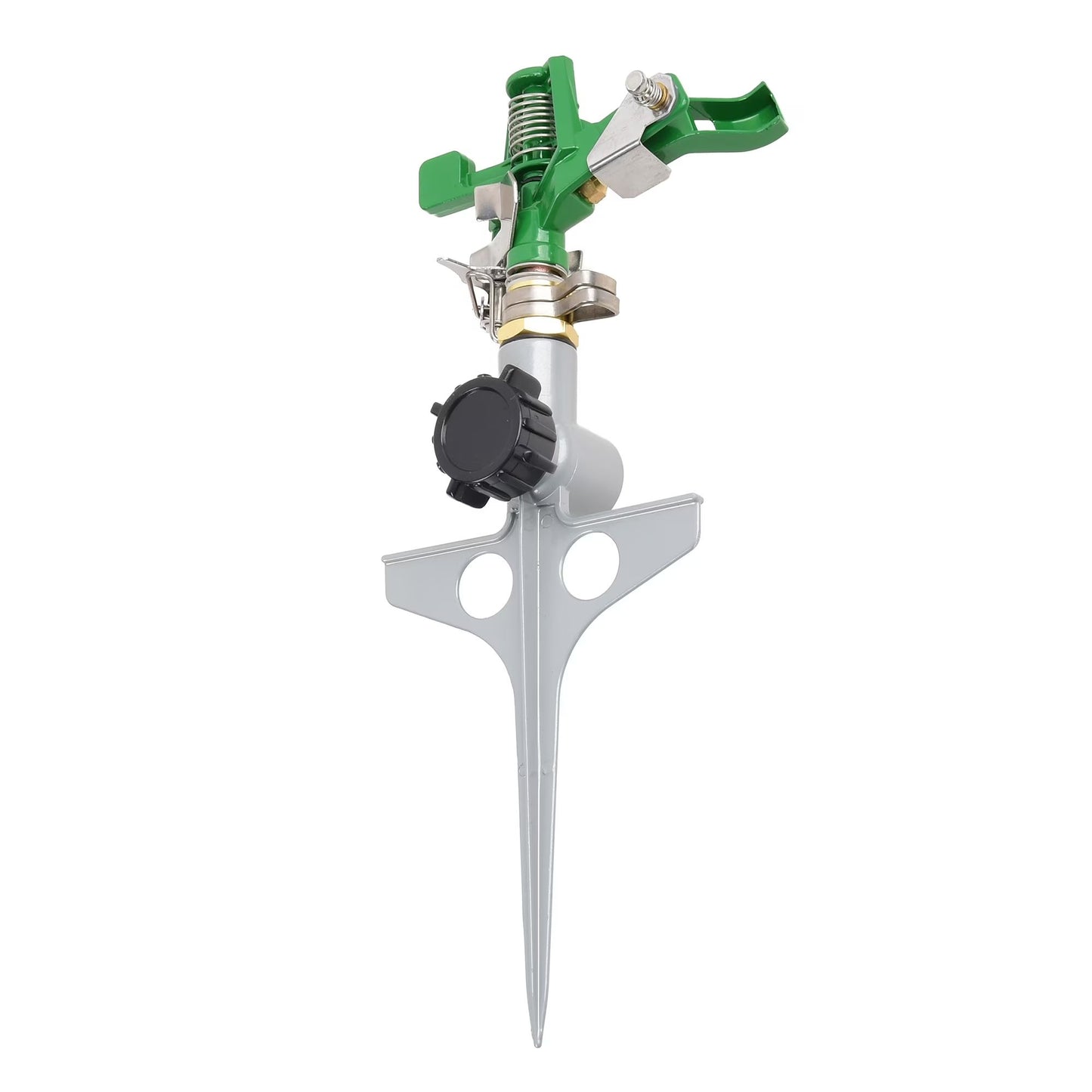 Metal Pulsating Spike Lawn Sprinkler (5,600 Sq. Ft. Coverage)