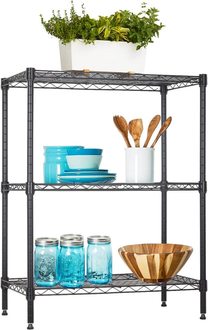 Bestoffice | 6-Tier Wire Storage Shelves with Wheels | 18X48X78 | Chrome | Adjustable Racks | Heavy-Duty Metal Shelf, Holds Upto 600 Lbs | No-Tool Assembly | Ideal for Home & Garage Shelving