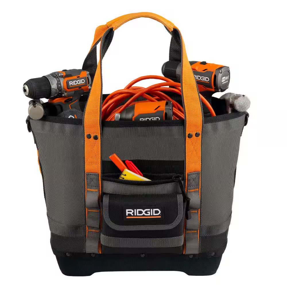 14 In. 5 Pocket Professional Grade Open Tool Tote