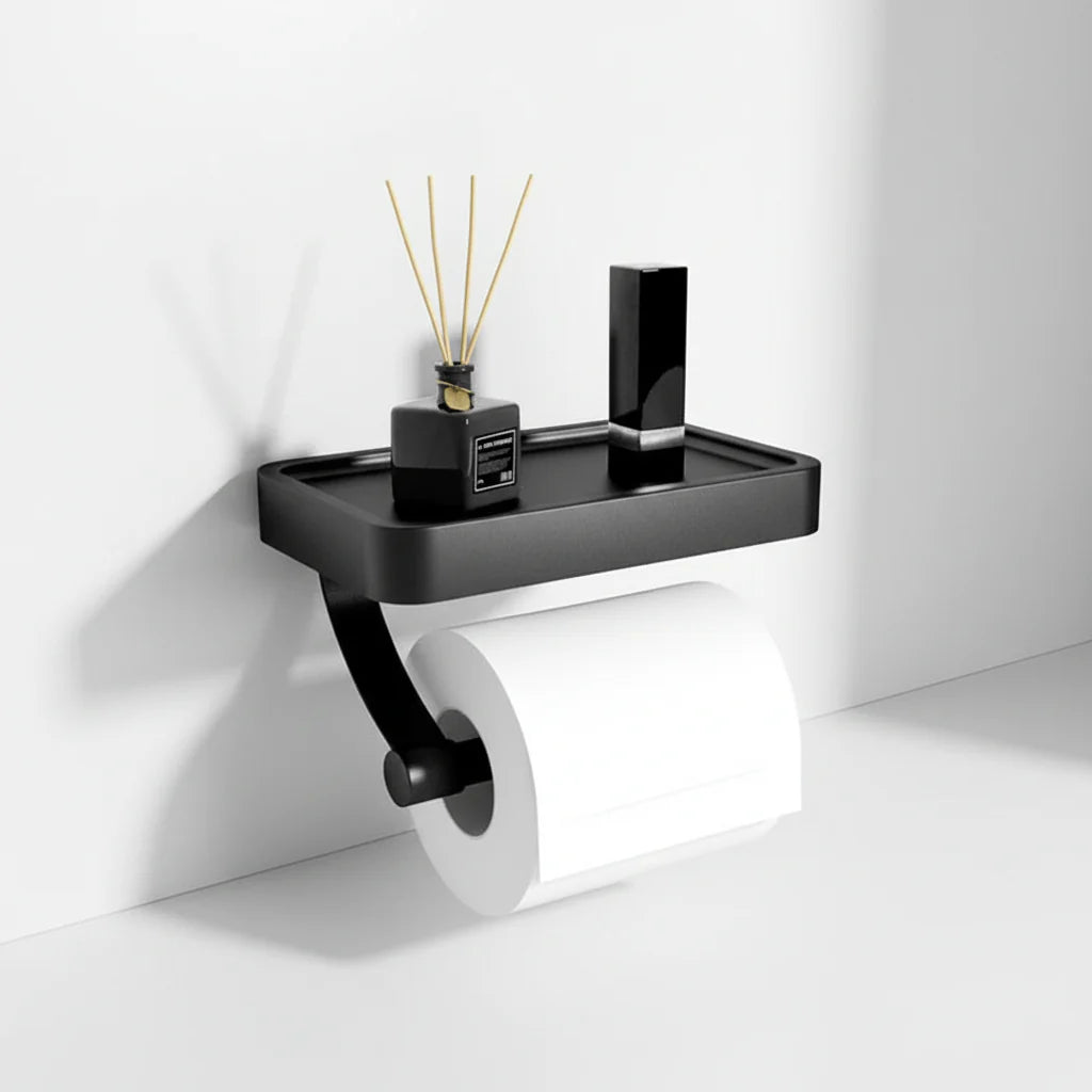 Wall-Mounted Toilet Paper Holder - Rolldock