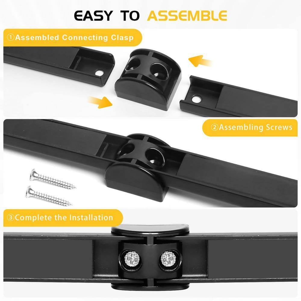 12 In. Alloy Steel Heavy Duty Magnetic Tool Holder for Garage Kitchen Garden (5-Pack)