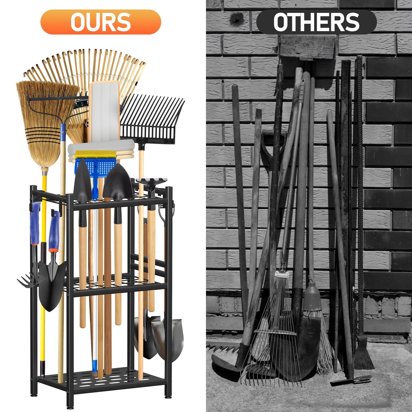 Maximize Your Space with the UNTIMATY Heavy-Duty Garden Tool Organizer - Store Over 50 Tools Effortlessly!