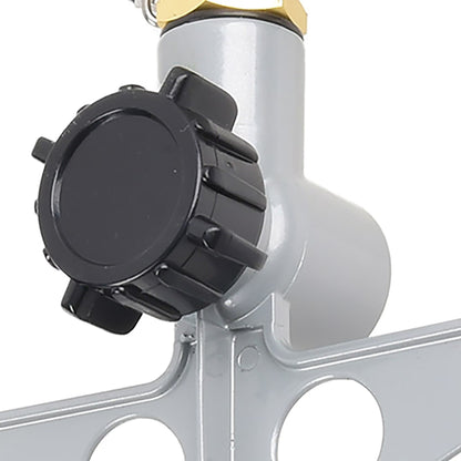Metal Pulsating Spike Lawn Sprinkler (5,600 Sq. Ft. Coverage)