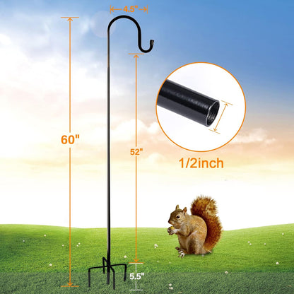 Adjustable shepherd hook, close-up of hook head