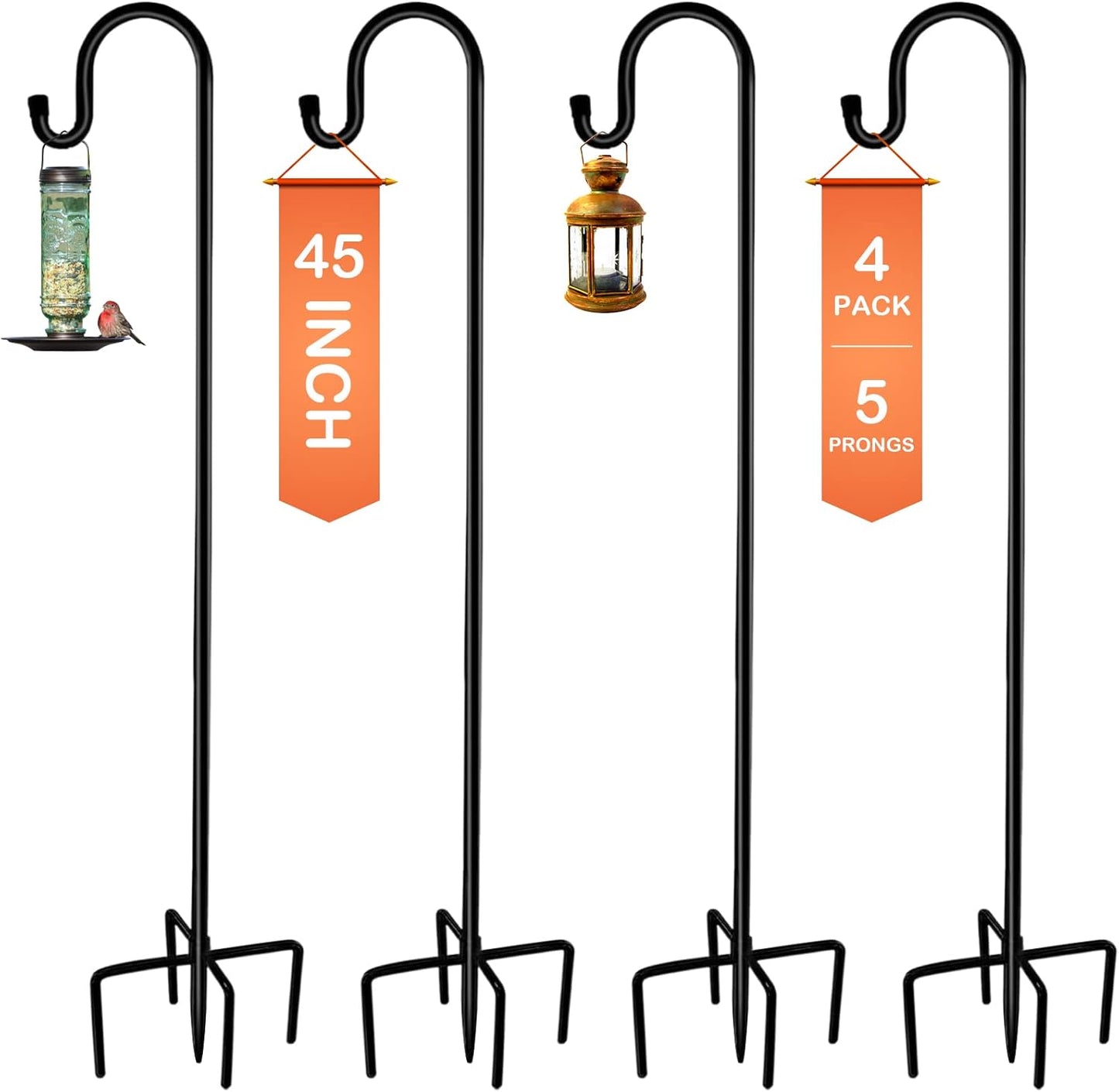 Adjustable shepherd hook, 92 inch height option