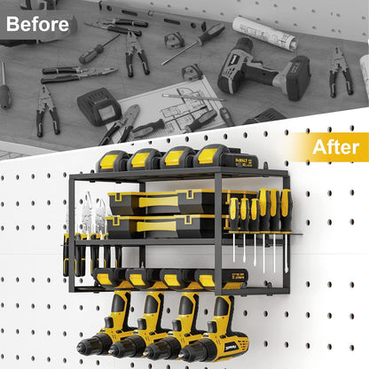 Power Tool Organizer- Power Drill Tool Holder- Heavy Duty Tool Shelf & 1 Pack 3