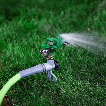 Metal Pulsating Spike Lawn Sprinkler (5,600 Sq. Ft. Coverage)