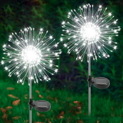 Solar firework starburst light, 4-pack set