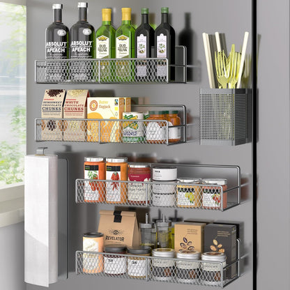 Magnetic spice rack shelf, size comparison reference