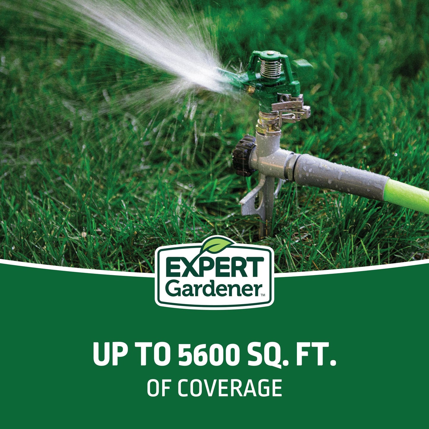 Metal Pulsating Spike Lawn Sprinkler (5,600 Sq. Ft. Coverage)