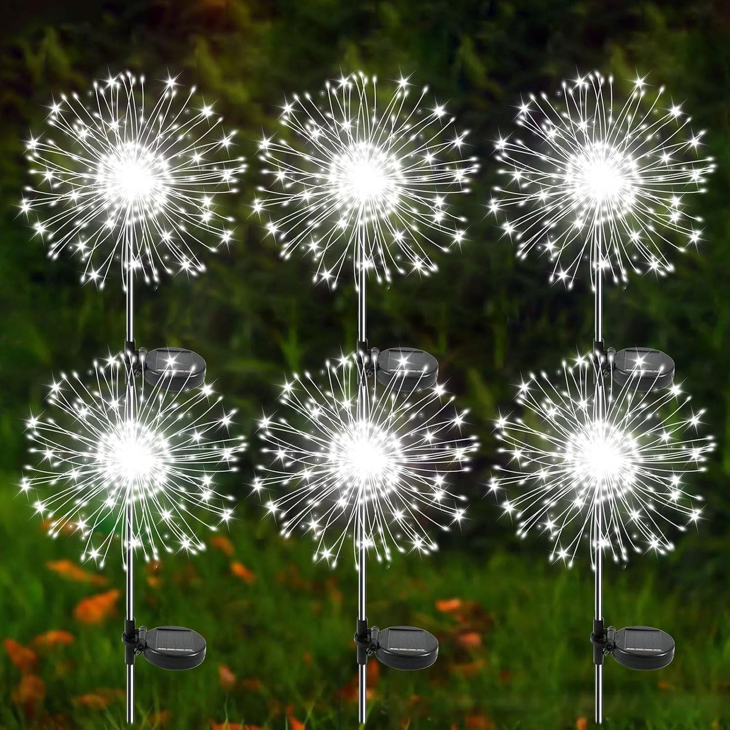 Solar firework starburst light, dimensions reference