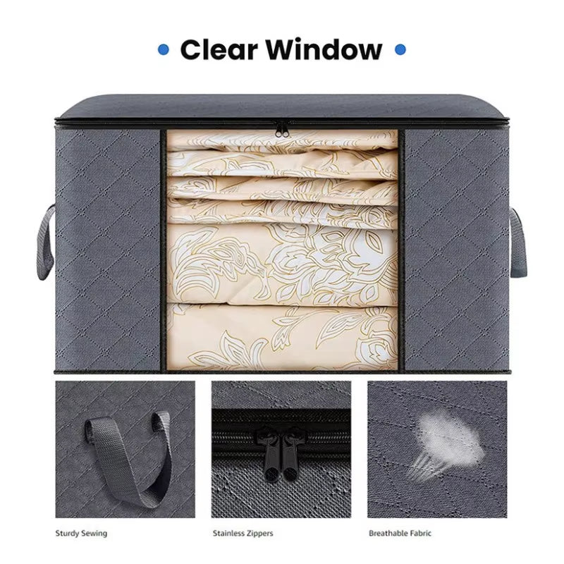 Closet Clothes Organizers Storages Clothes Storage Blanket Storage Foldable Storages Comforter Bag Wardrobe Organizer Clothes