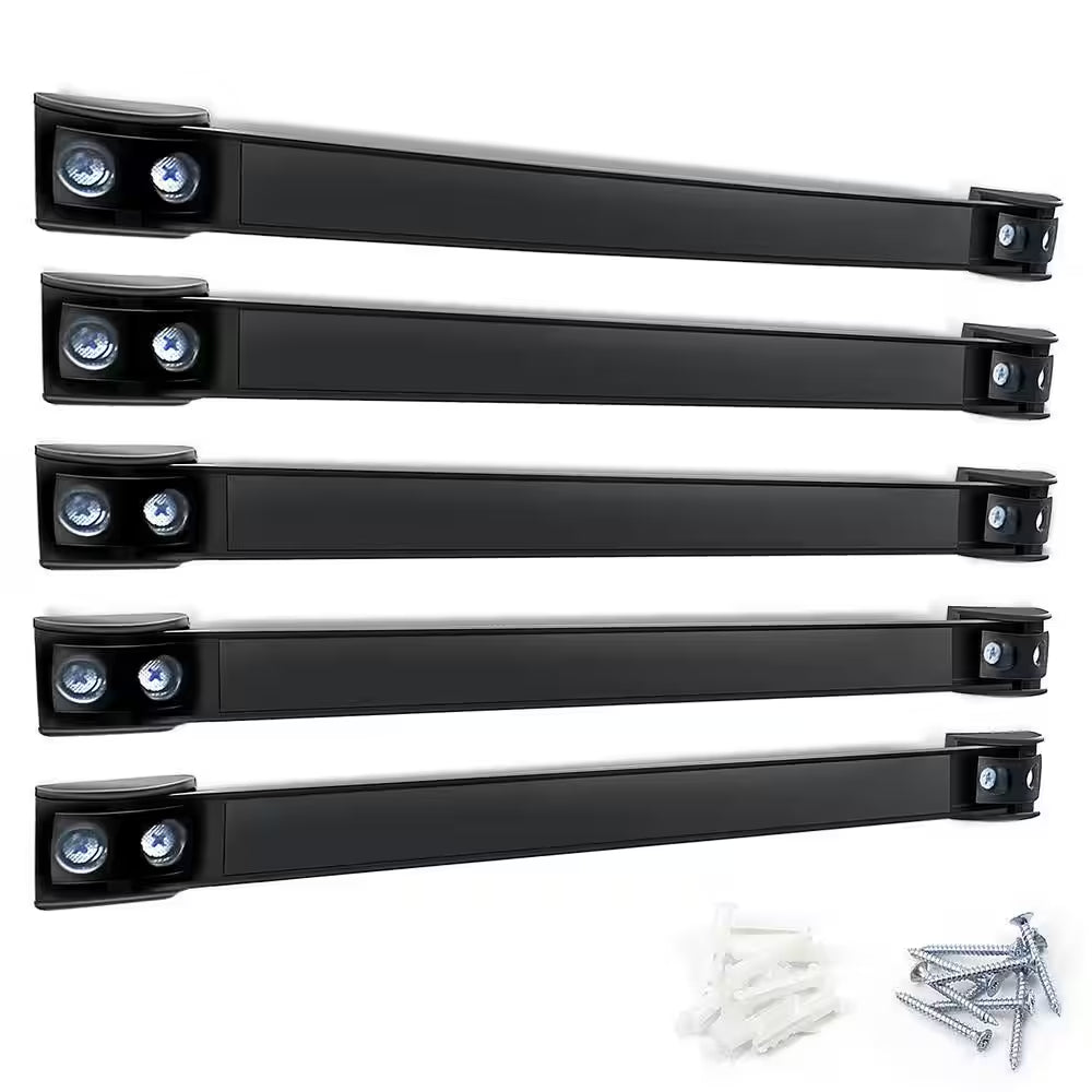 12 In. Alloy Steel Heavy Duty Magnetic Tool Holder for Garage Kitchen Garden (5-Pack)