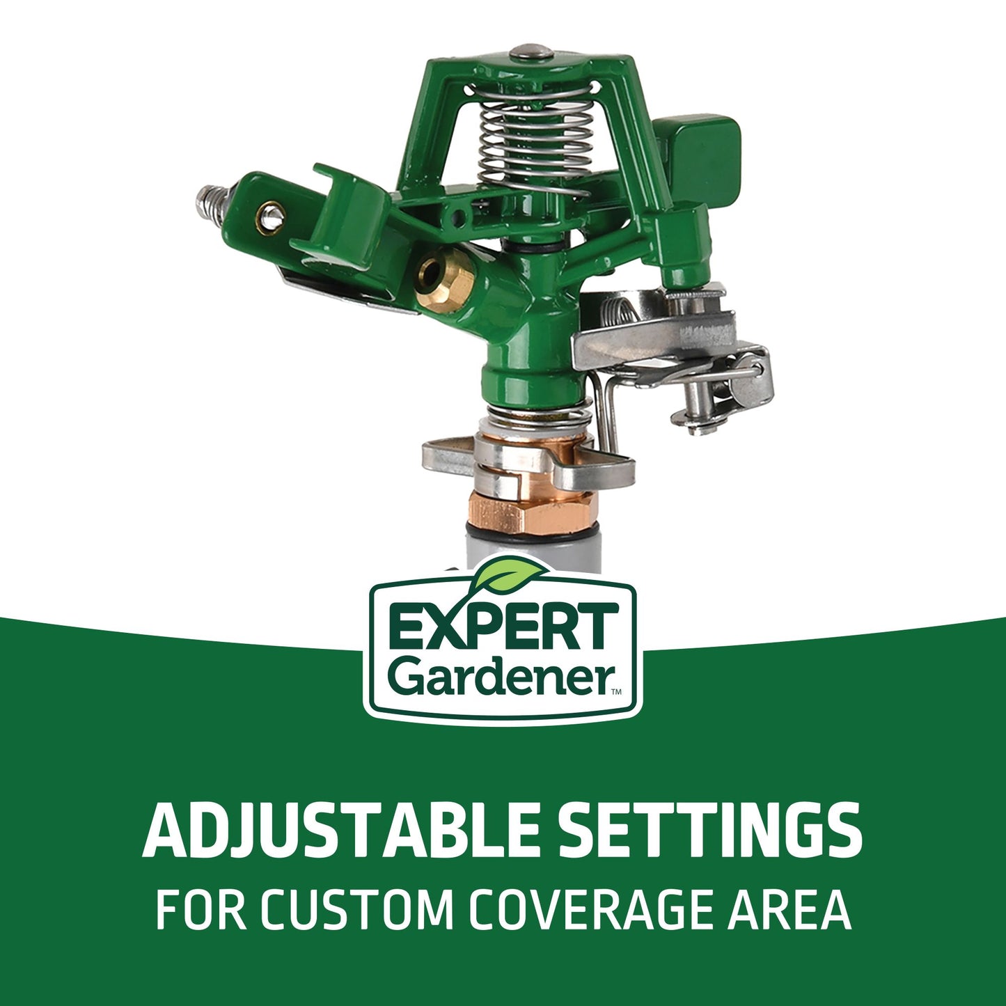 Metal Pulsating Spike Lawn Sprinkler (5,600 Sq. Ft. Coverage)