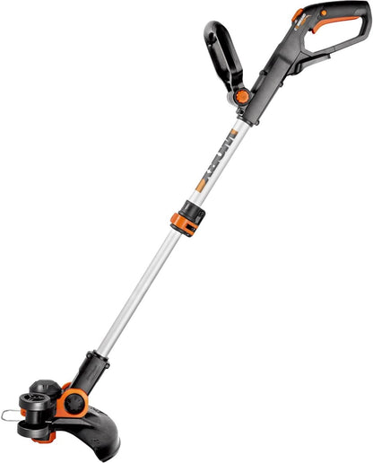 WORX Cordless String Trimmer & Lawn Edger, 12'' Electric Weed Wacker with Command Feed, 20V Weed Eater with 5.5 LBS, 2 Batteries & Charger Included, WG163