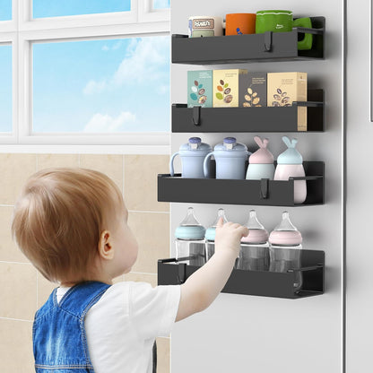 Magnetic fridge spice rack, 6-pack option