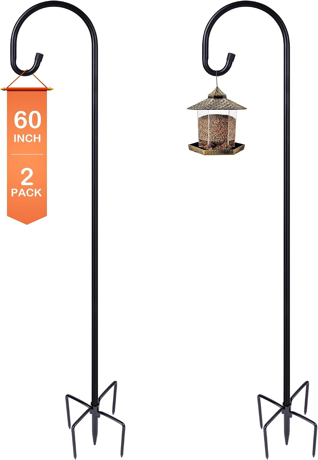 Adjustable shepherd hook, weight capacity demonstration