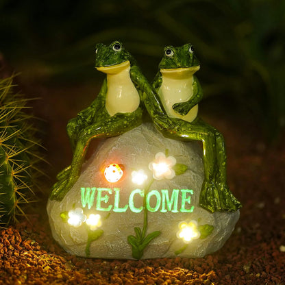 Solar garden statue nightlight, size reference