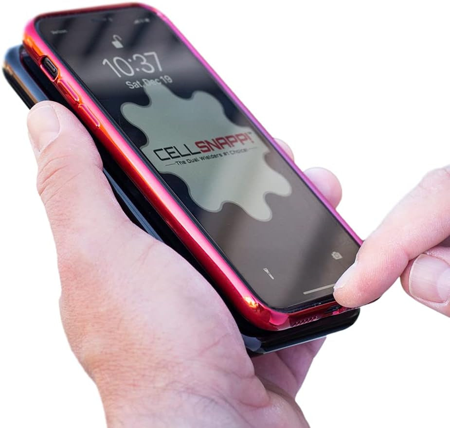 CELLSNAPP!™ | Universal Dual-Cellphone Carrier & Utility - Fits All Iphone & Android Smartphones, 2 Phone Case, Dual Phone Holder, Double Phone Case for Two Phones, the Two Phone Carrier Solution.