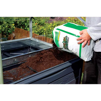 Plant Inn 4 Ft. X 4 Ft. Gray/Clear Raised Bed Polycarbonate DIY Greenhouse Kit