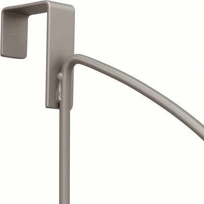 3-Tier Expandable Over-The-Door Closet Rod and Hook Rack