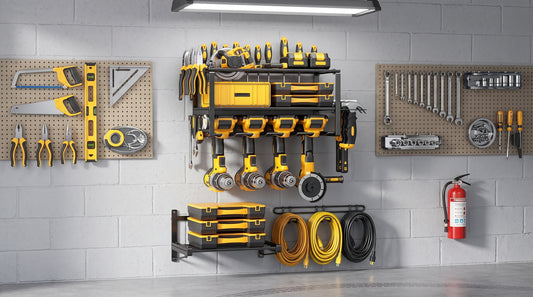 Multi-Tier Wall Mount Power Tool Organizer