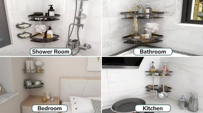 Wall-Mounted Shower Organizer Shelf