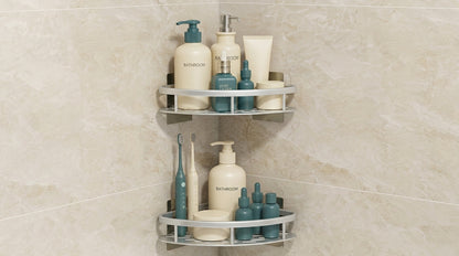 Wall-Mounted Shower Organizer Shelf