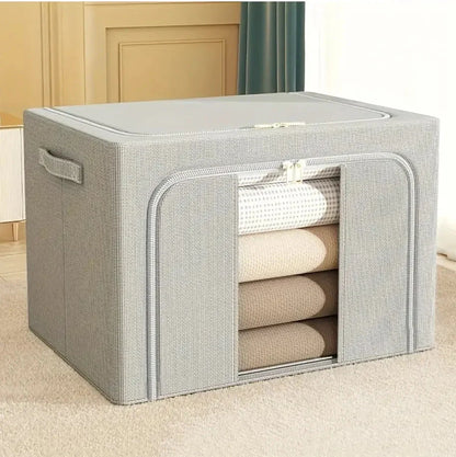 STACKABLE LINEN STORAGE BOXES