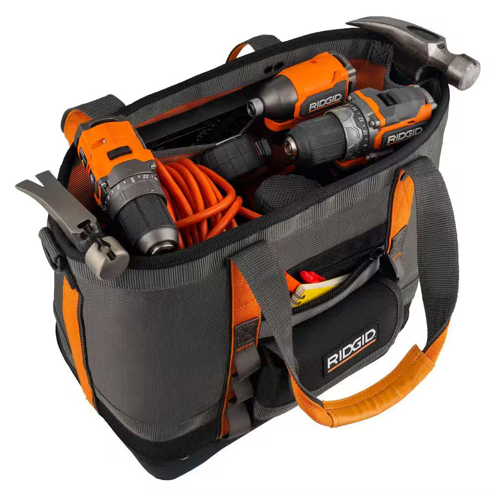 14 In. 5 Pocket Professional Grade Open Tool Tote