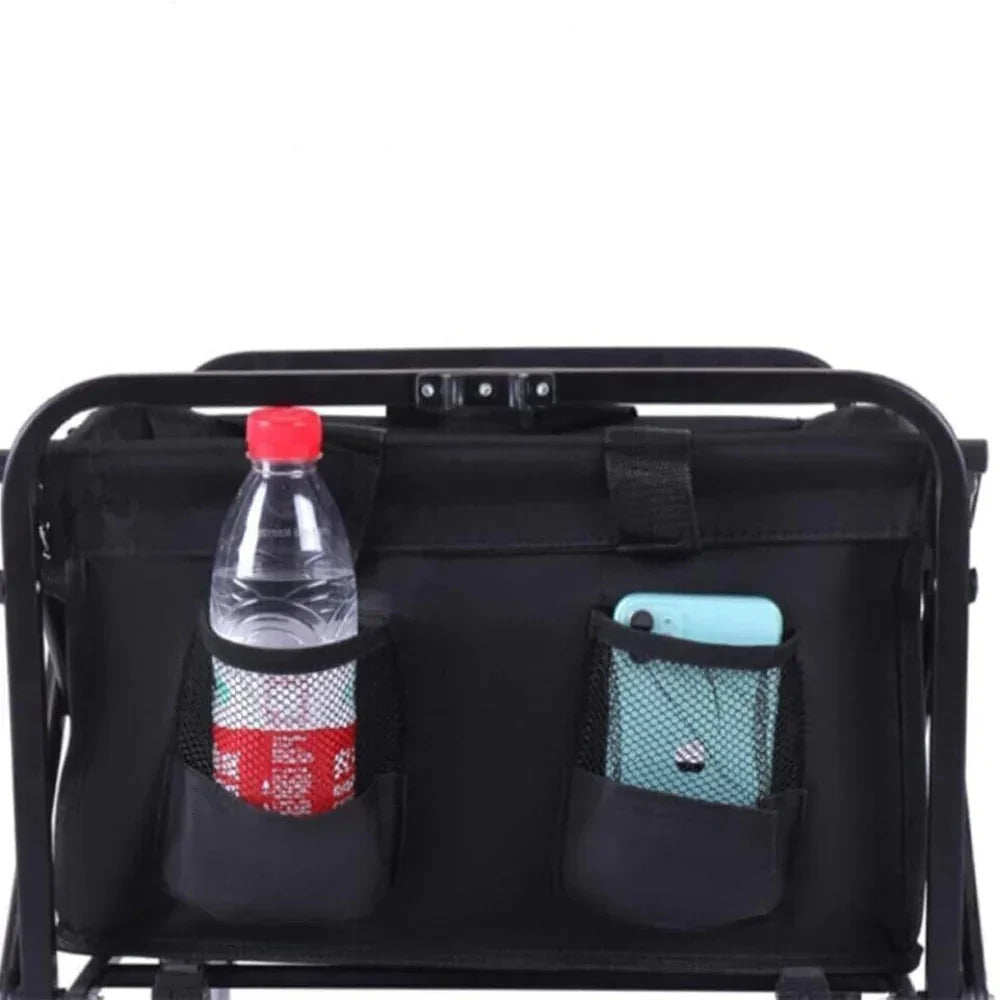 Heavy-Duty Foldable Garden Trolley Cart with 5 Inch Rubber Wheels