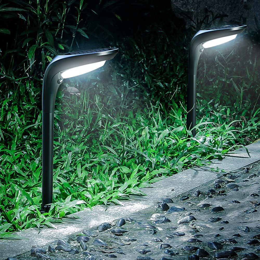 Outdoor Solar Pathway Lights - 4 Pack, 150 Lumens, Waterproof IP65, Dual Color Modes for Landscape, Walkway, Driveway, Garden, and Patio Lighting