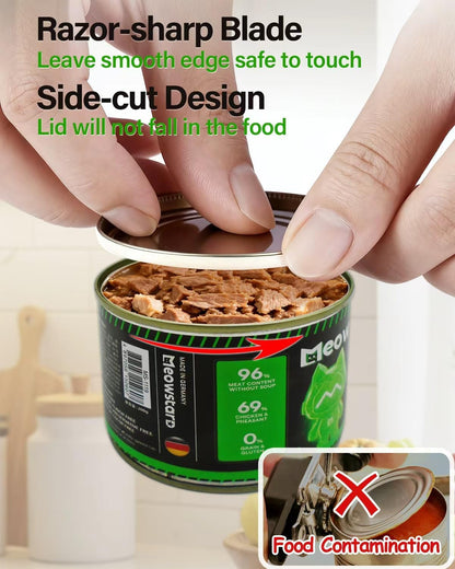 Rechargeable electric can opener with USB-C charging cable