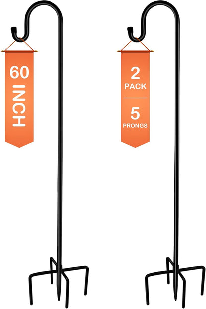 Adjustable shepherd hook, full assembled height