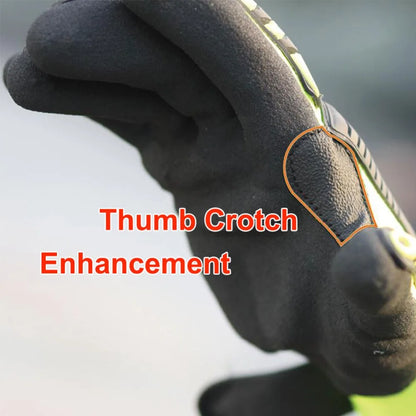 Nmsafety ANSI Cut Level A6 Cut Resistant Safety Garden Work Glove anti Vibration Mechanic Hand Protection Running Gloves
