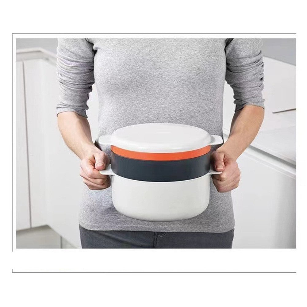 Microwave Steaming Container - Essential Kitchen Gadget for Healthy Cooking