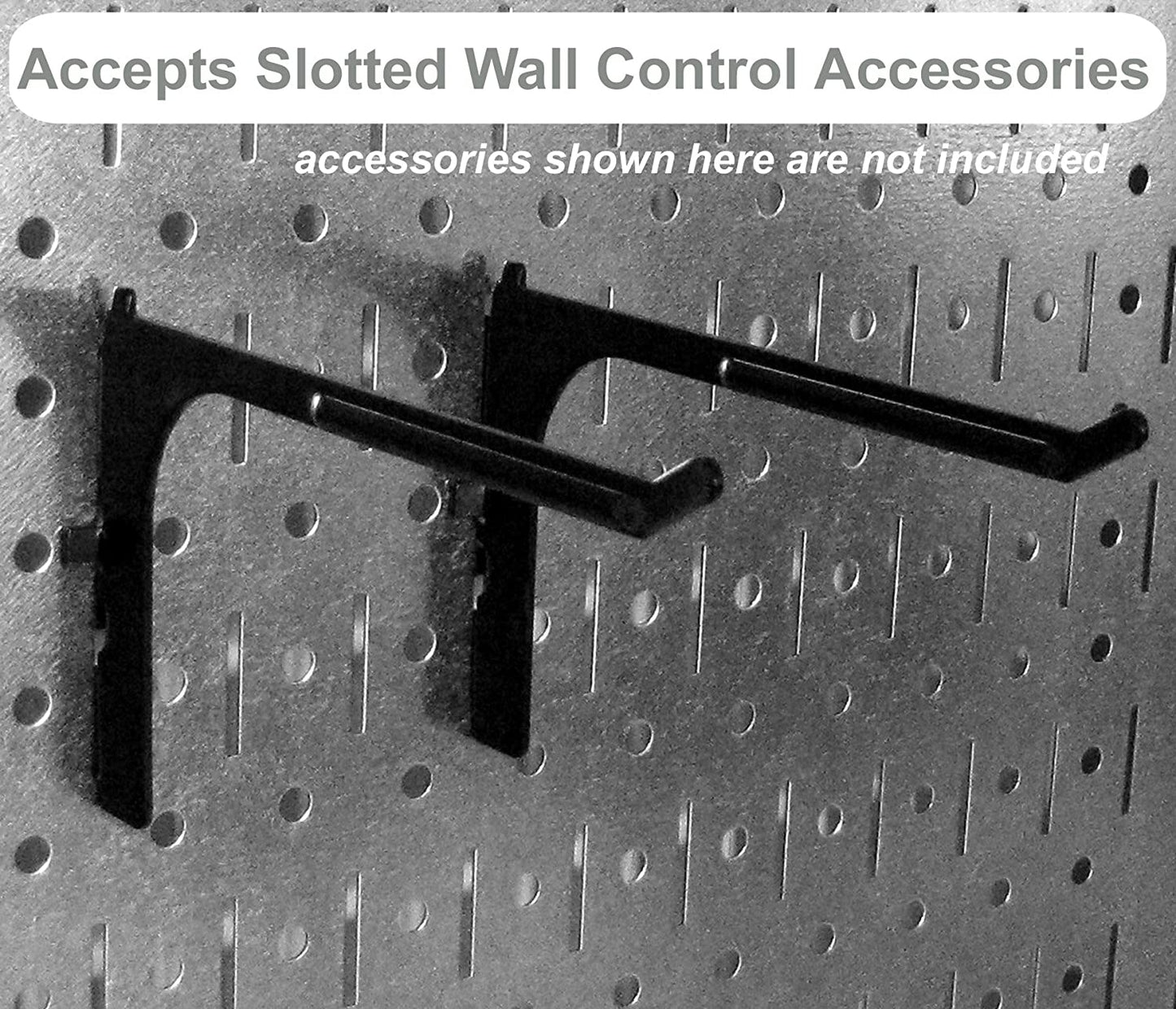 Wall Control Pegboard Value Pack - (3) Pack of Wall Control 16-Inch Tall X 32-Inch Wide Horizontal Metal Wallboards for Home & Garage Tool Storage Organization (Beige Pegboard)