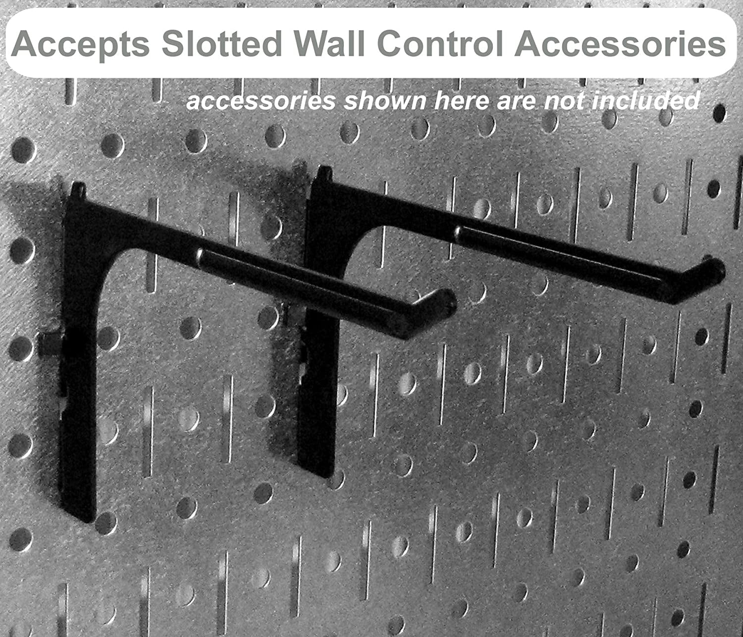 Wall Control Pegboard Value Pack - (3) Pack of Wall Control 16-Inch Tall X 32-Inch Wide Horizontal Metal Wallboards for Home & Garage Tool Storage Organization (Beige Pegboard)