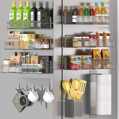 Magnetic spice rack shelf, close-up of rounded edges