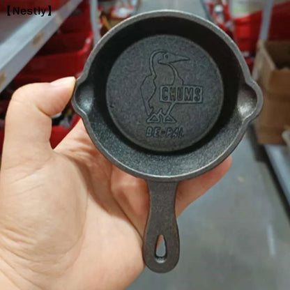8.5CM Mini Cast Iron Skillet Non-Stick Mini Egg Frying Pan for Kitchen Cookware〔Nest〕